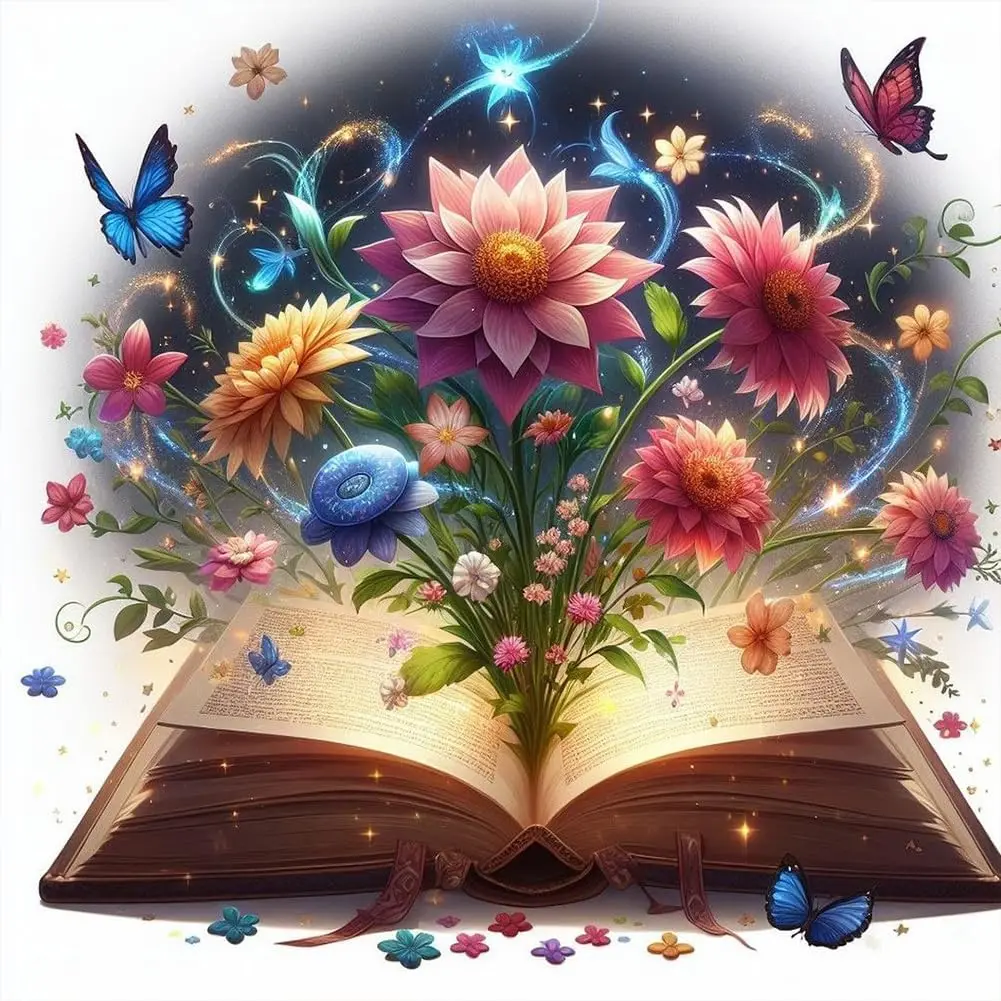 

Anuver Book Diamond Painting Kits for Adults, Full Drill Diamond Art Kits for Beginner, 5D DIY Diamond Painting Kits