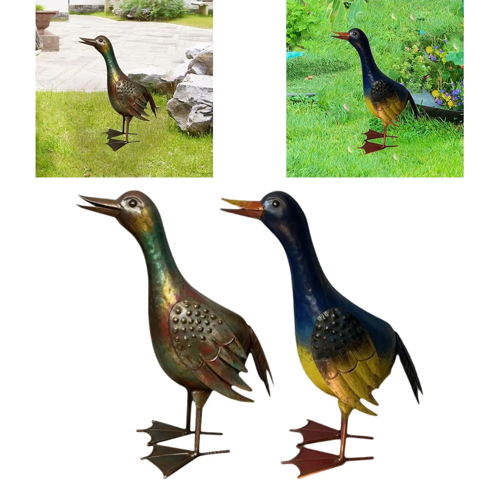 Sculpture Garden Decor Simulation Ducks Figurine Figurine Multifunctional