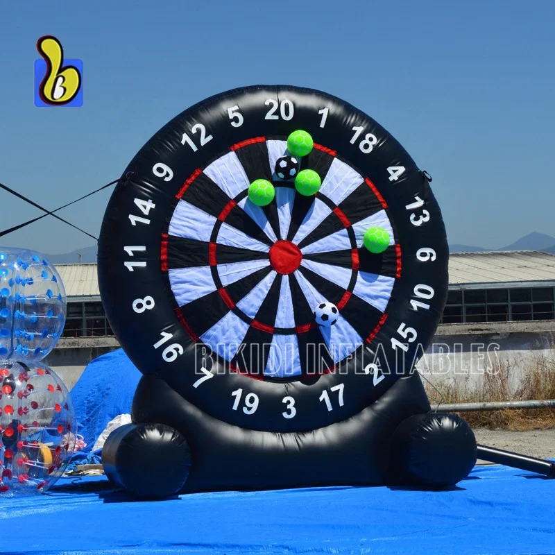 Outdoor Inflatable Soccer Darts Board With 6pcs Ball For Sports Game