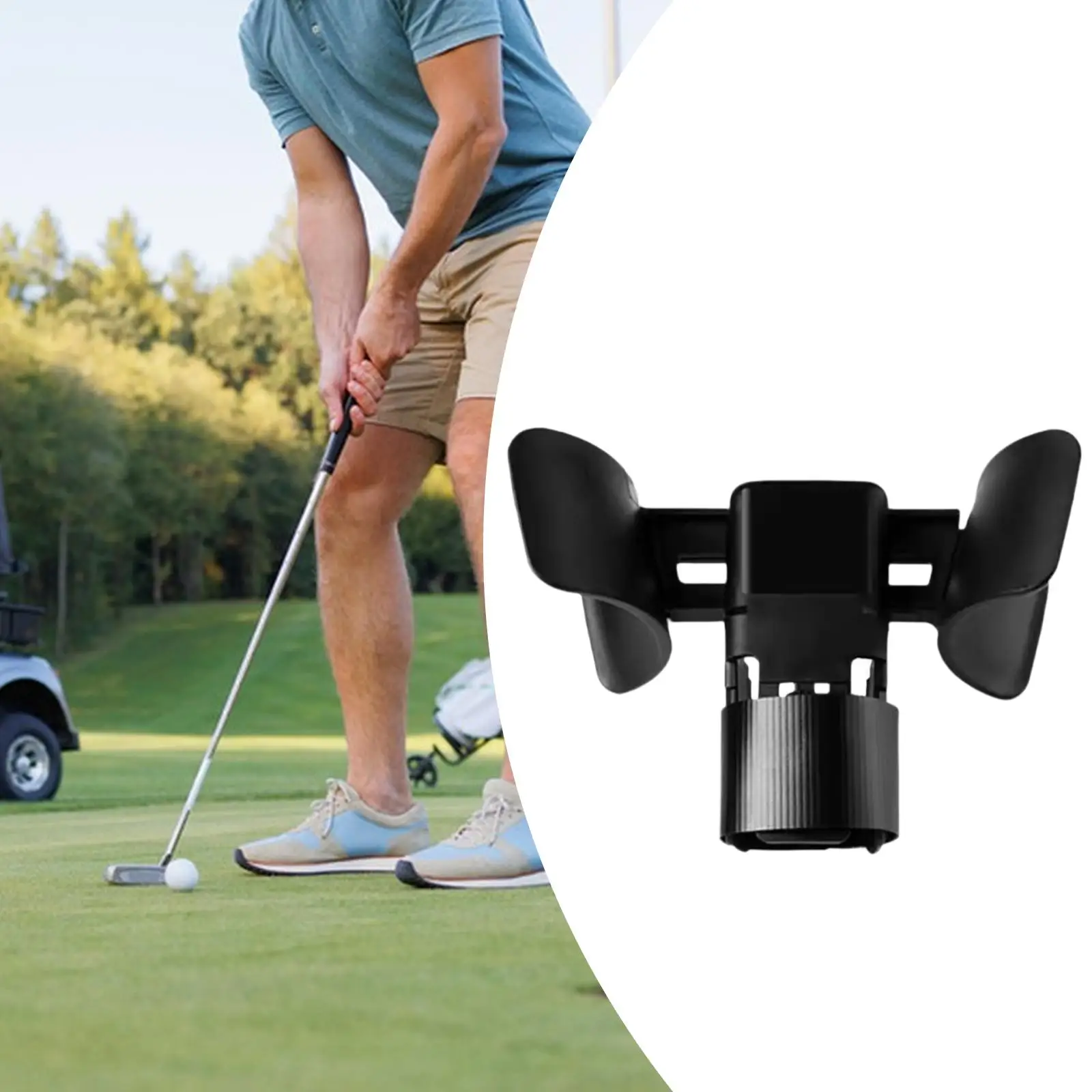 

Golf Putting Training Aid Golfing Accessory Indoor Outdoor Lightweight Improve Putting Skills Golf Push Rod Assistant Trainer