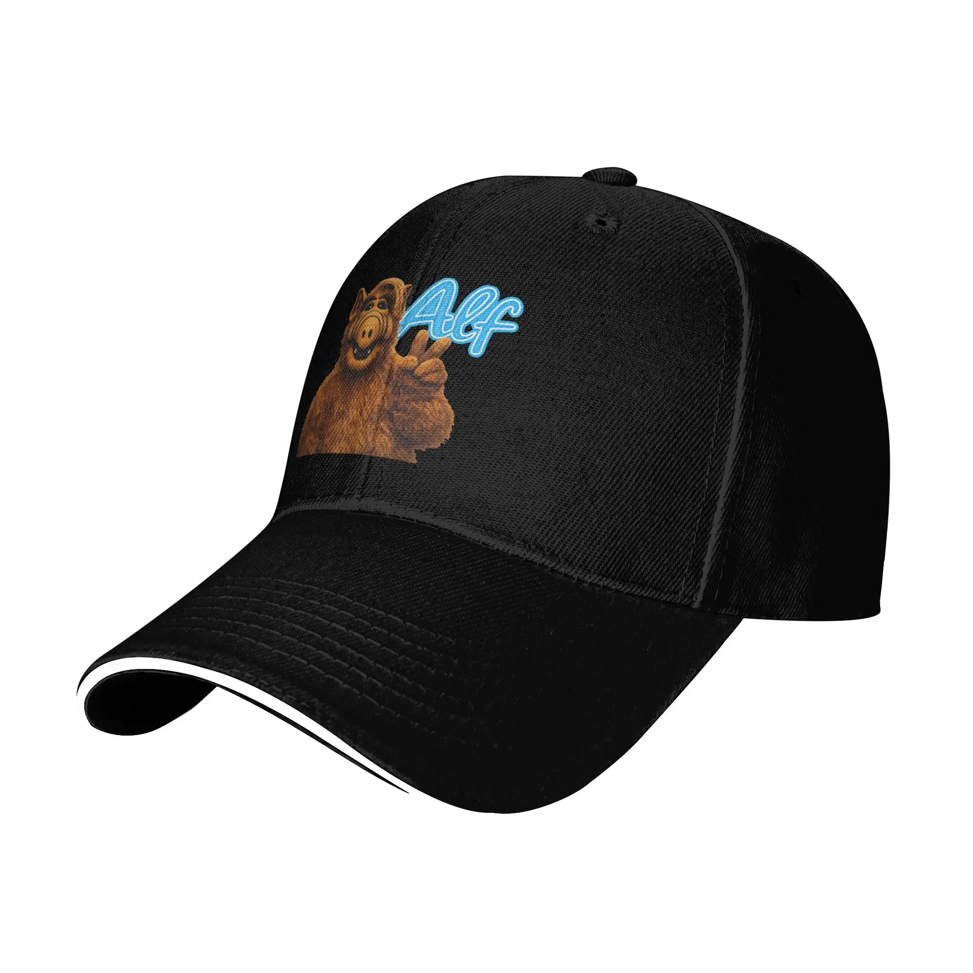 Spring ALF Peace Sign Vintage Portrait Baseball Cap  Hunting Camping y2k Cute Trucker Hat Men Custom DIY Sun Snapback Cap