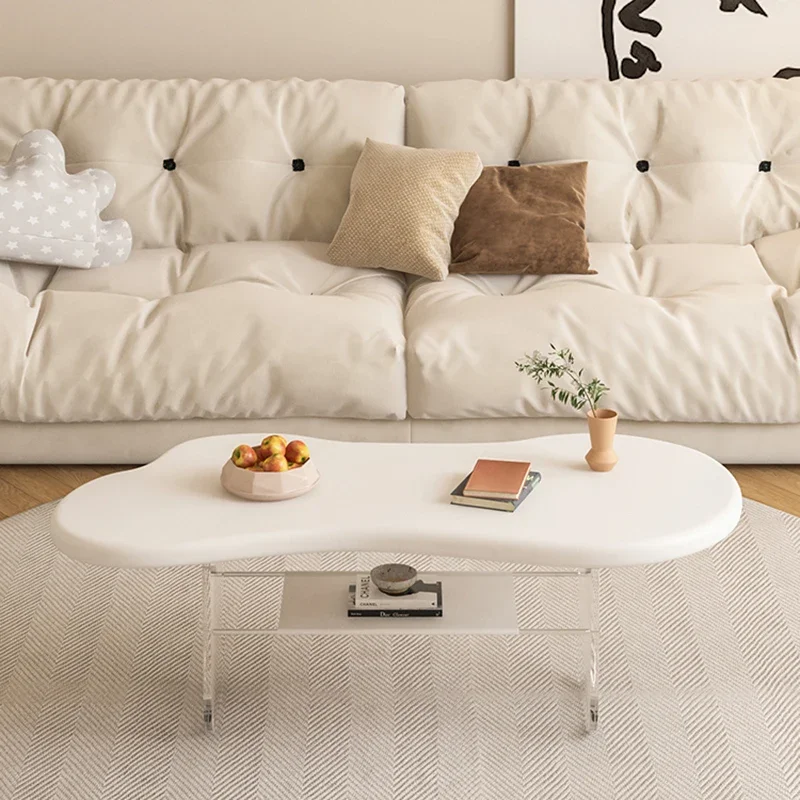 

Cloud DiningAcrylic Coffee Table Sofa Corner Hallway Modern Coffee Table Living Room Makeup Mesa Centro Salon Garden Furniture