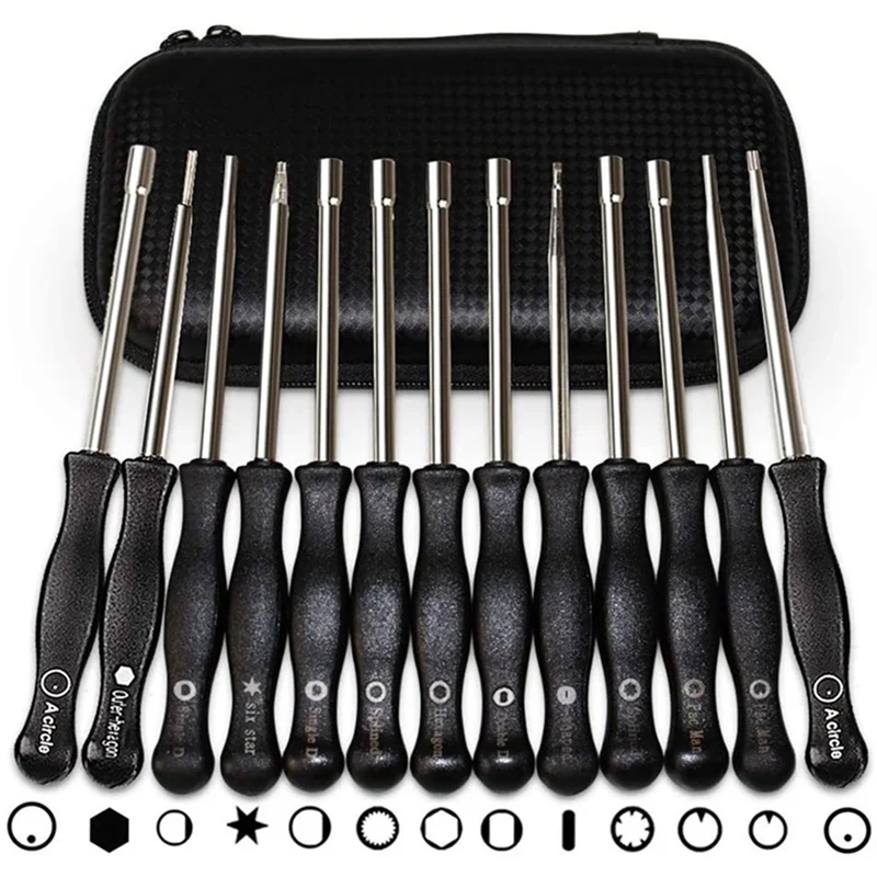 Carburetor Screwdriver Adjustment Cleaning Brush Tool Set Kit For 2-Cycle Small Engine Trimmer Weedeater Chainsaw Parts image 3