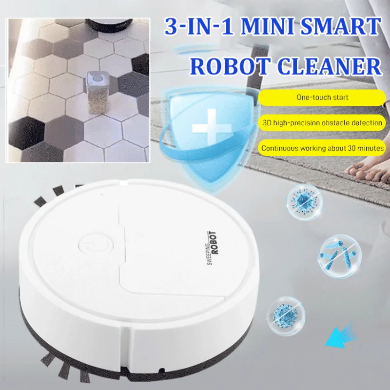 Intelligent Home Sweeping Robot Mini Sweeping Mopping Vacuuming Robot