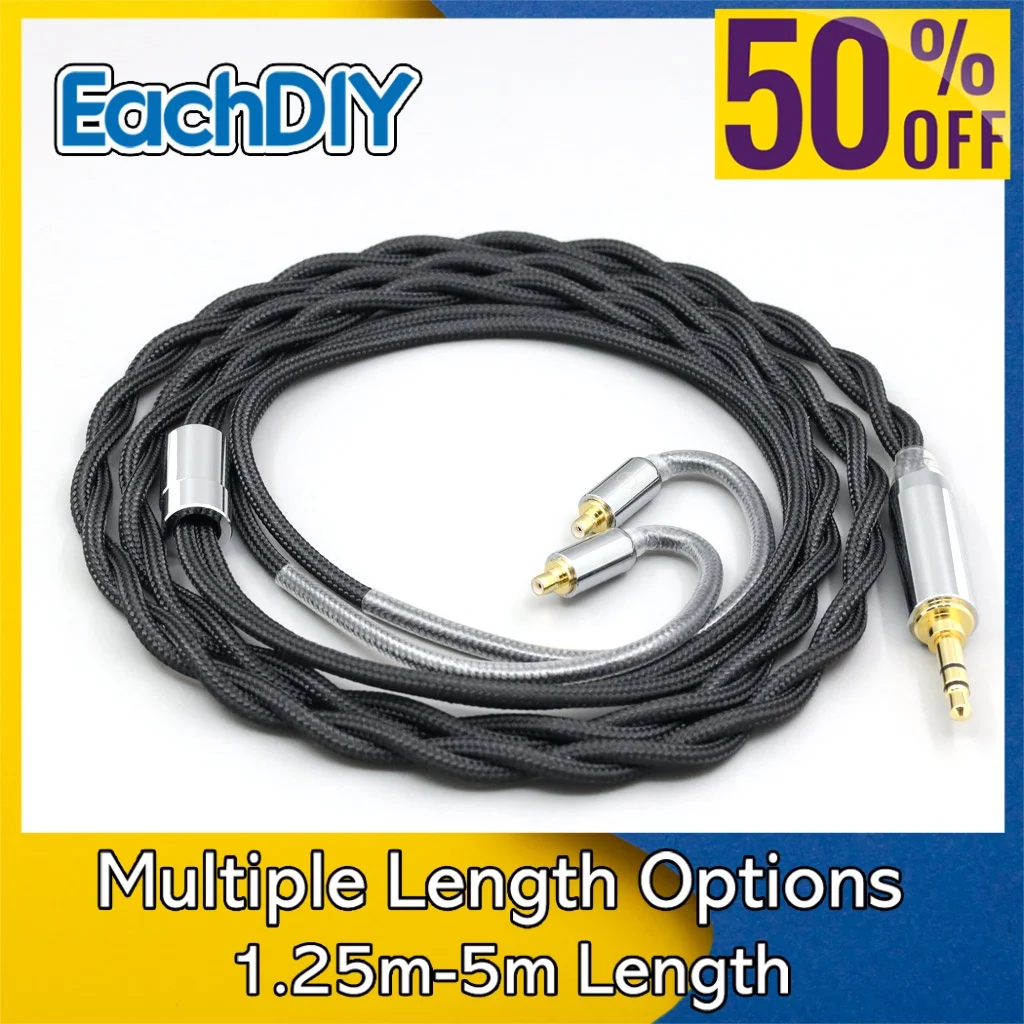 

Nylon 99% Pure Silver Palladium Graphene Gold Shield Cable For Acoustune HS 1695Ti 1655CU 1695Ti 1670SS LN008290