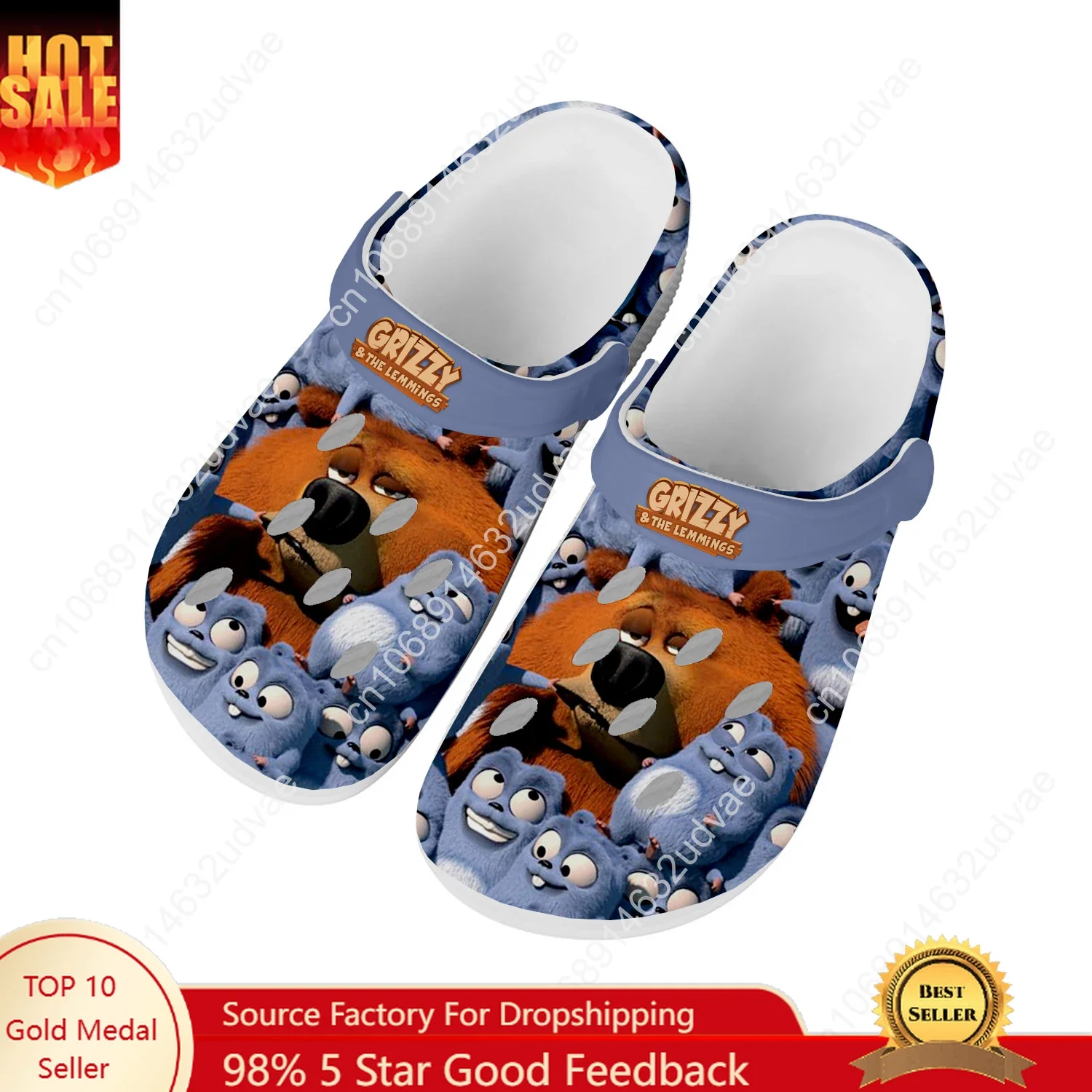 

Happy Thin Grizzly and The Lemmings Skullies Mens Womens Water Shoes Home Garden Clogs Customizd Sandals Beach Hole Slippers