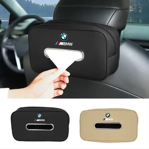 BMW 퍼포먼스 X1 X3 X5 E39 E46 E90 F20 E60 F30 E36 F10 E87 E70 E91 용 카시트 등받이 티슈 박스 휴지 보관 가방 냅킨 홀더