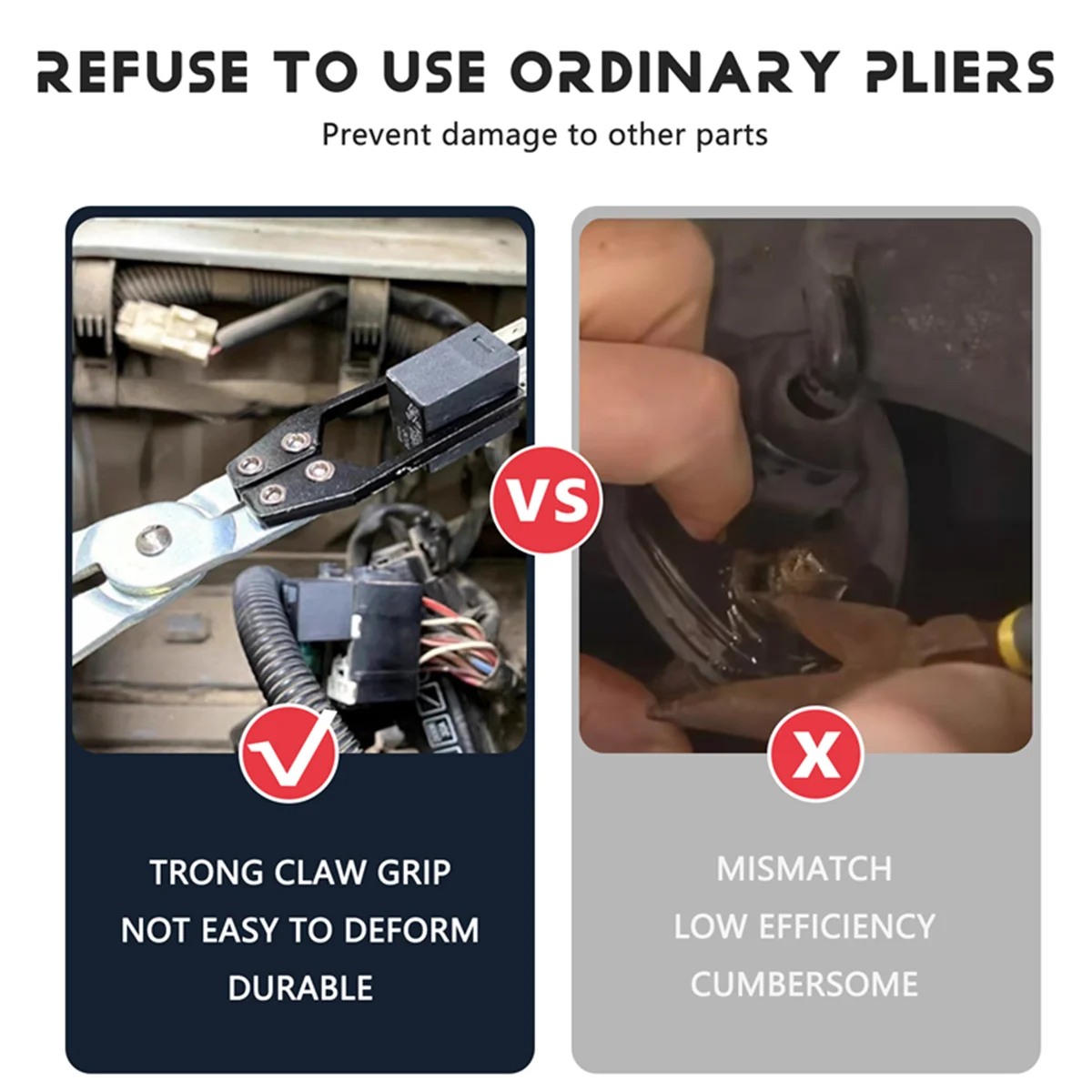 Auto Relay Puller,Auto Relay Disassembly Removal Pliers Auto Fuse Puller Pliers Universal Auto Vehicle Welding Tool