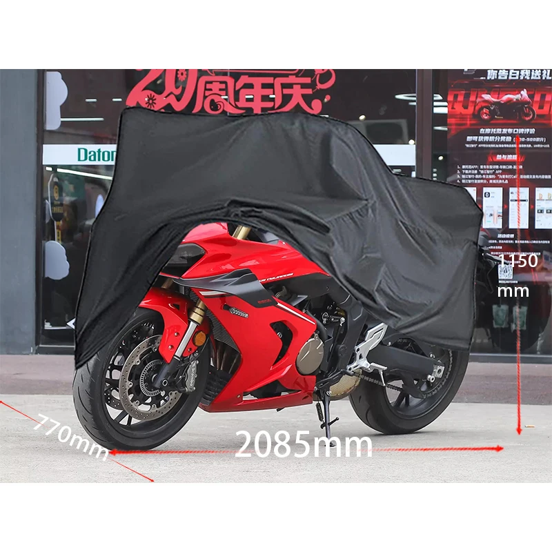 For QJMOTOR match800 motorcycle cover Full car Sun protection dust no ear thickened Oxford cloth rain cover Motorcycle