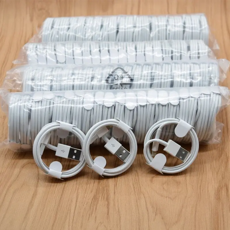 50 PCS 100PCS 1M USB Cable Data Charger Cord Line For Phone 7 8 xr 11 12 13 14