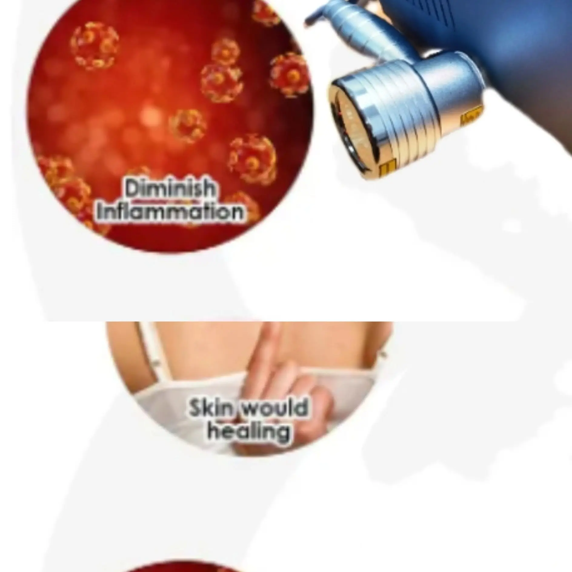 Powerful 1055mW Class 3B Laser Therapy Device Combines 650nm Red Light and 808nm Infrared Technology