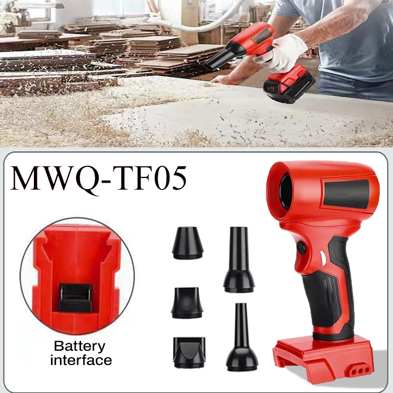 

For Milwaukee 18V Li-Ion Battery 210W Cordless Electric Hair Dryer MWQ-TF05 130000PRM Mini High-Speed Jet Blower Description