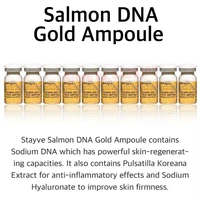 Stayve Gold Ampoule 8ml Kit de suero de salmón DNA brillo Natural blanqueamiento hidratante rejuvenecimiento cuidado de la piel