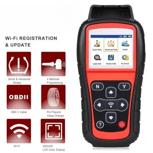 For Autel MaxiTPMS TS508WF TPMS Programming Tool MX-Sersors 315/433MHz Relearn Activate All Sensors Read Clear DTCs TPMS Reset