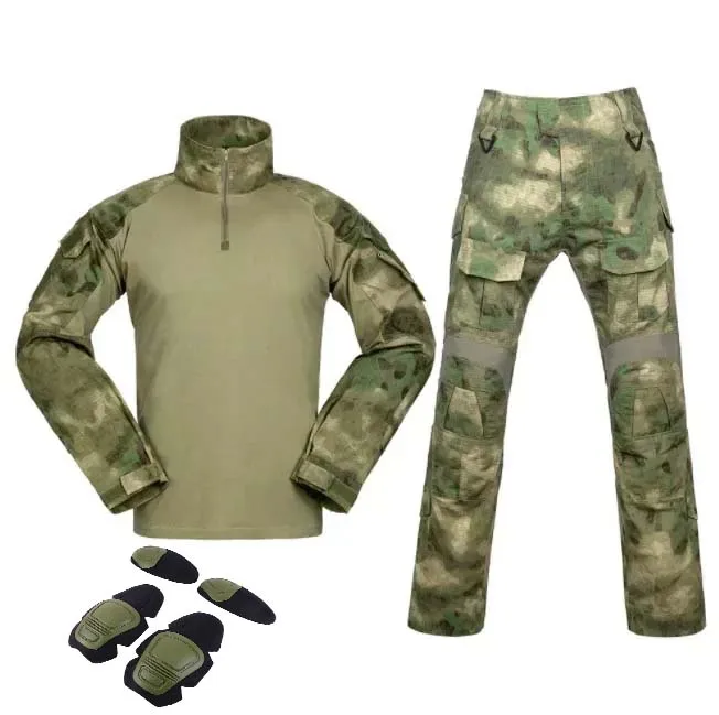 

Tactical Uniform G3 Sets Mens Camo Suits Outdoor Hunting Clothes Combat Shirt Pants Tops Elastic Duty Cargo Trousers Windproof