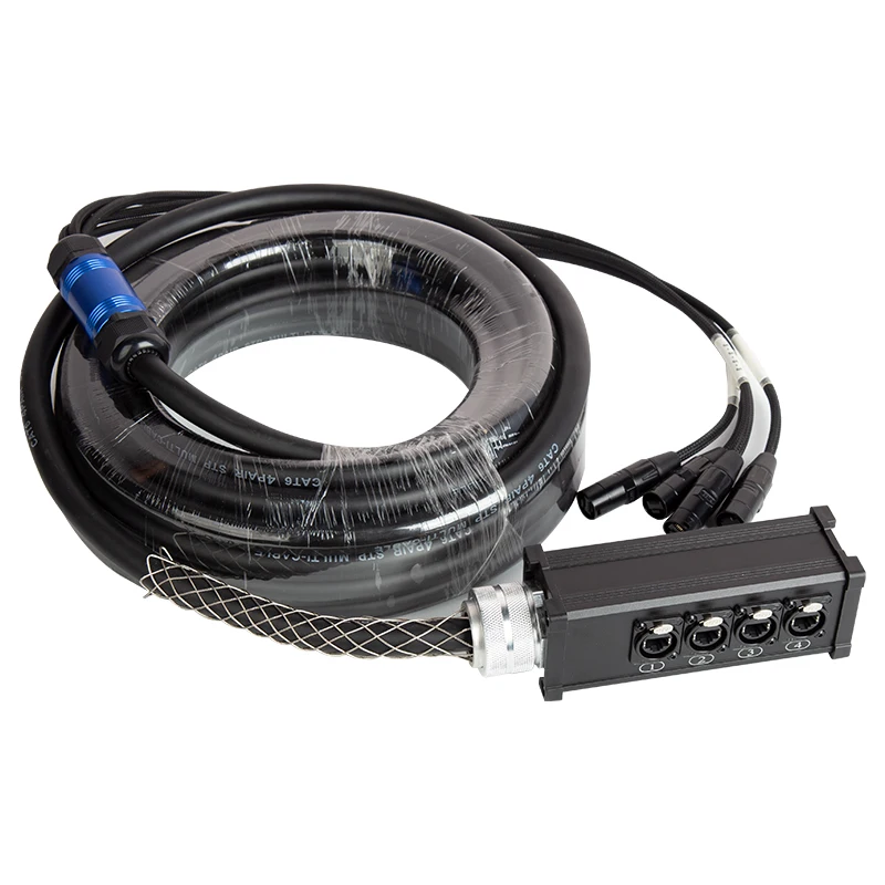 SND108   DDP RTS 4-Channel RJ45 CAT6  Cable for Digital Audio and DMX Connectivity in LED Screens and XLR Systems