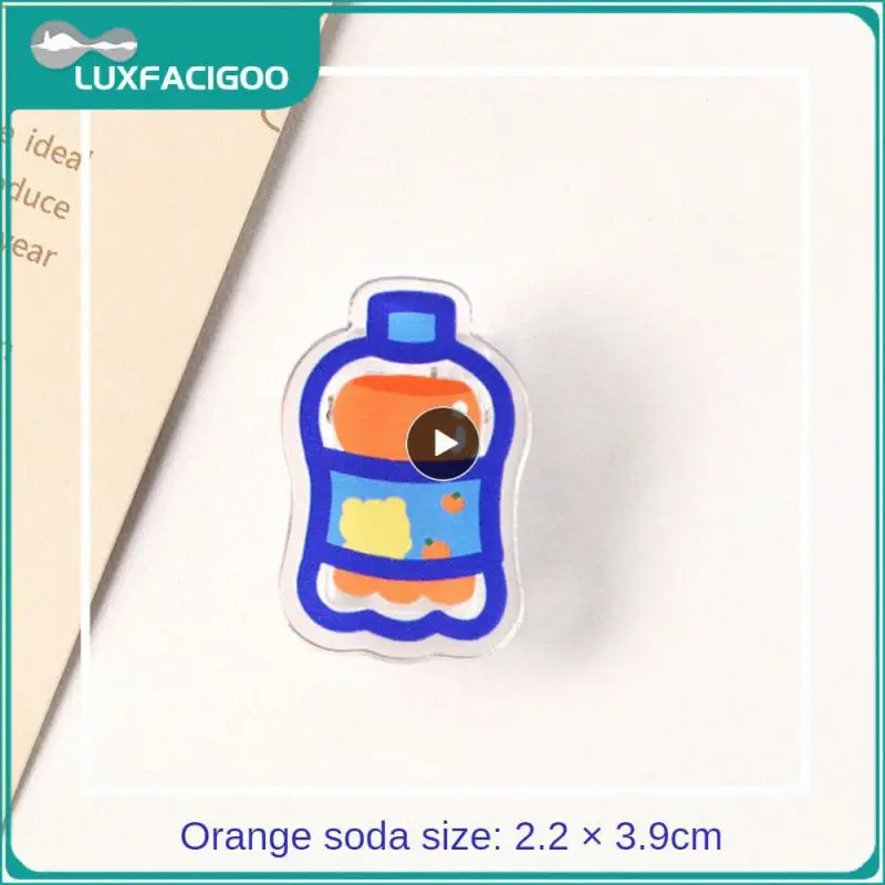 Storage Clip Secure Acrylic Multi-specification Distinguish Files Multifunctional Office Supplies Binder Clip Cute Cartoon