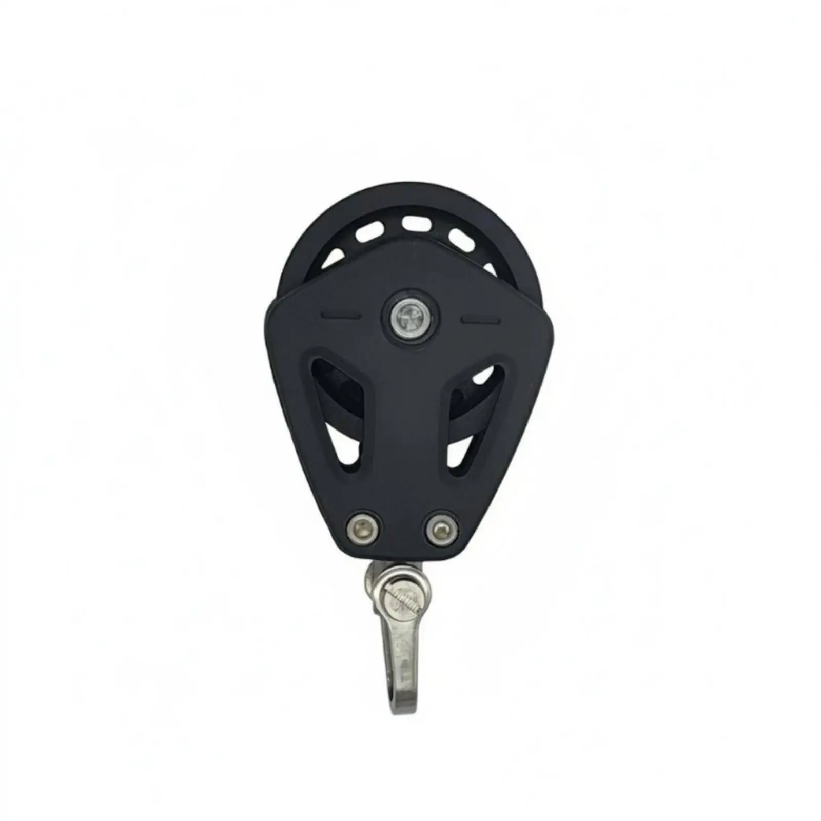 Nylon Pulley Block Single Sheave Swivel Head Marine Rigging Hardware Stainless Steel Rustproof for Sailing Boating Kayak Gym