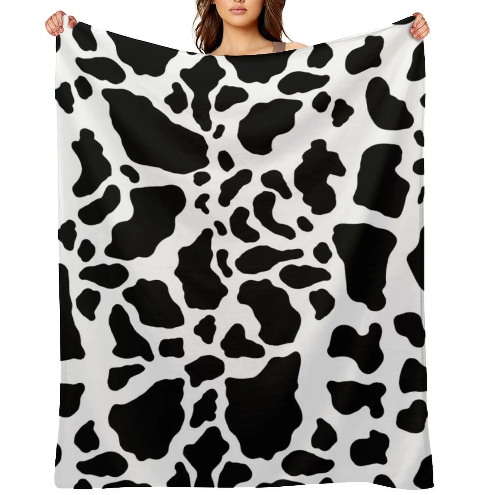 

CowPrint Pattern Throw Blanket wednesday bed plaid Kid'S Luxury St Blankets