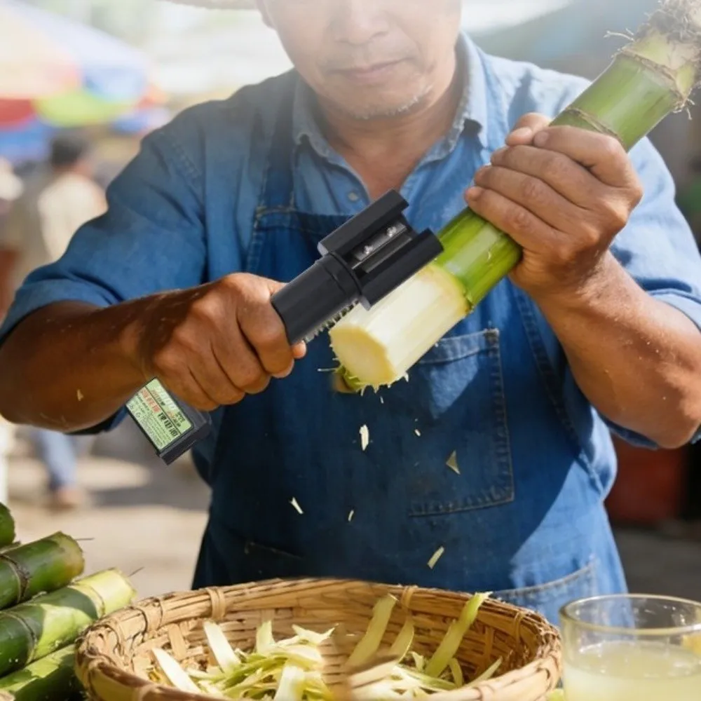 Professional Electric Sugarcane Peeler High Efficiency Anti-slip Hand Handheld Sugarcane Cutter Peeler Equipment