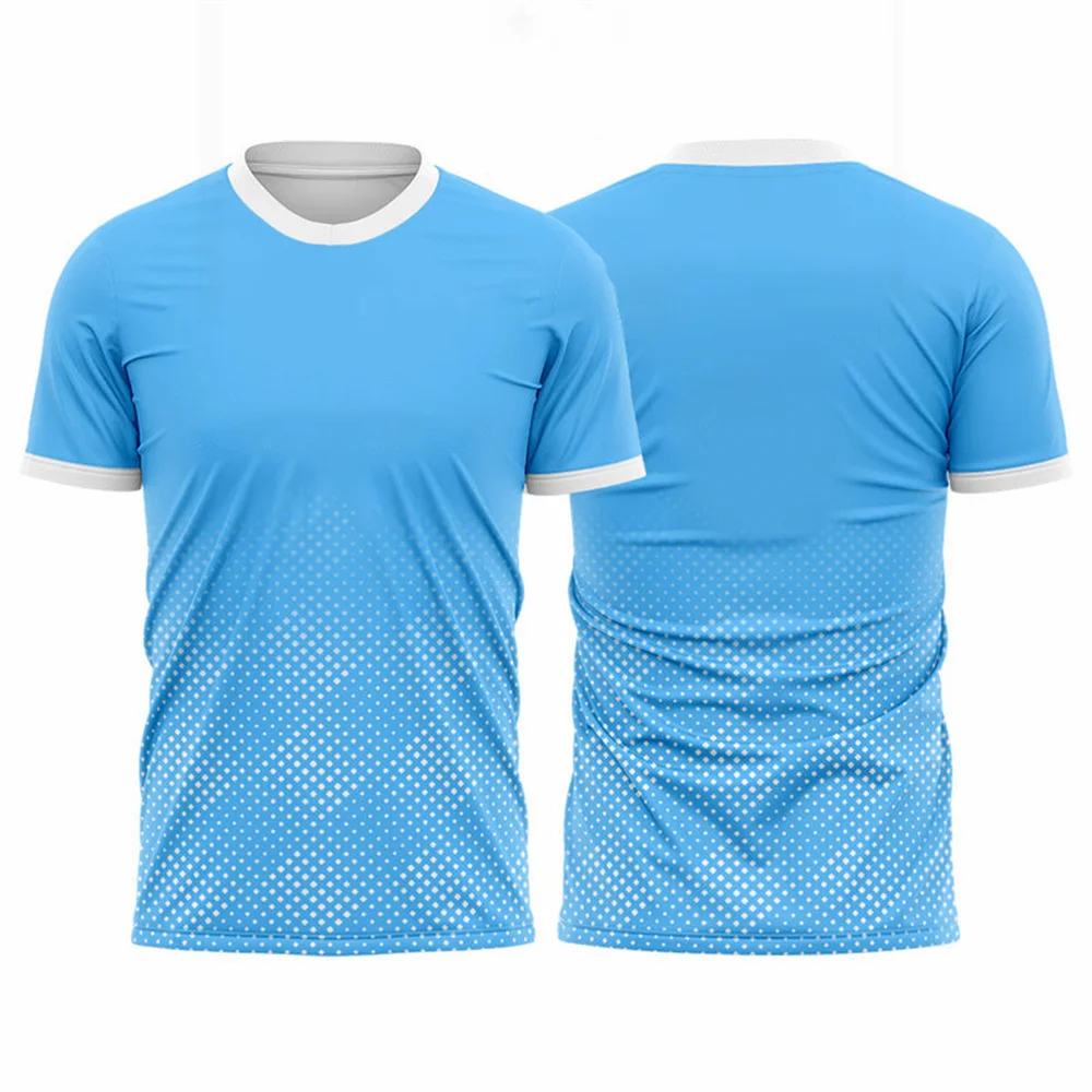 

Fashion Gradient Harajuku Men's T Shirt Badminton Table Tennis Training Clothing Summer Quick Dry Short Sleeve Casual Sports Top