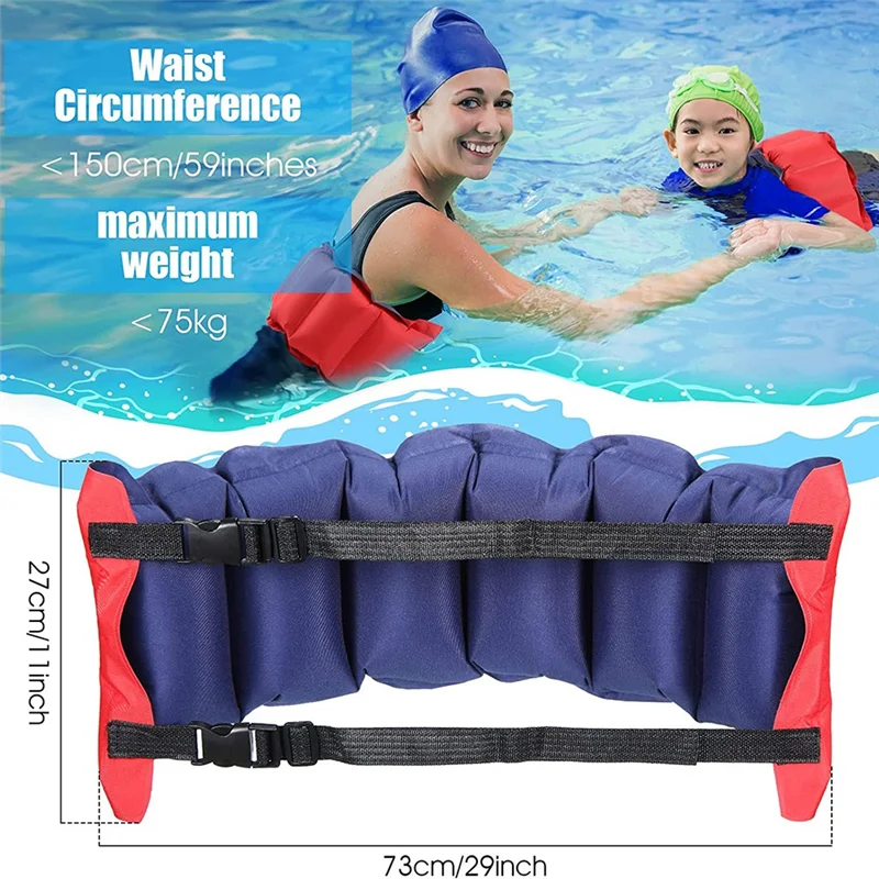 Swim Belt Pool Flotation Belt Waist Floatation Belt for Adults Adjustable Floating Belt Swim Training Aid Waist Belt,1PC HOT