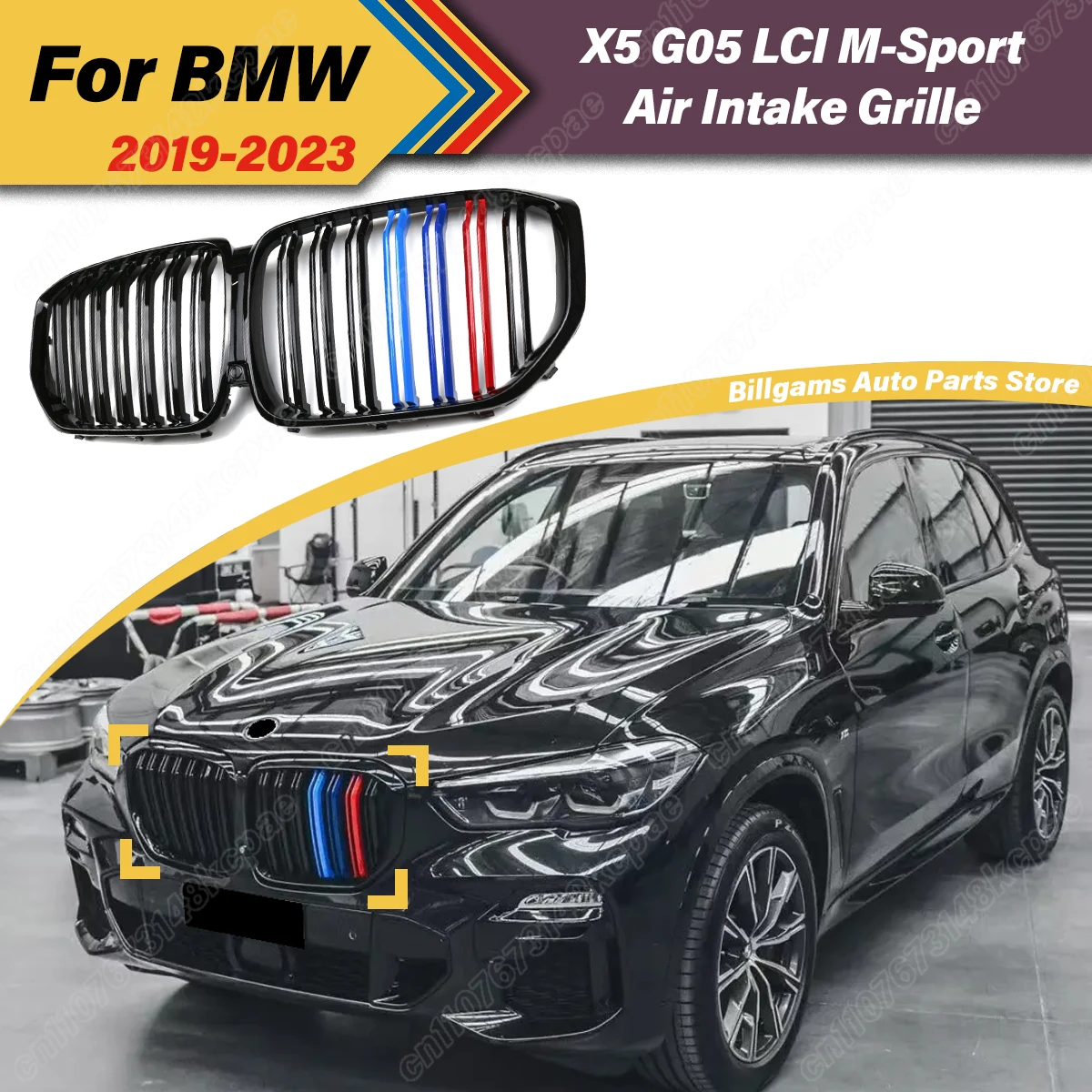 

For BMW X5 Series G05 2019 2020 2021 2022 2023 Automobile Front Bumper Radiator Hole M-style Air Intake Grille Decoration Kit