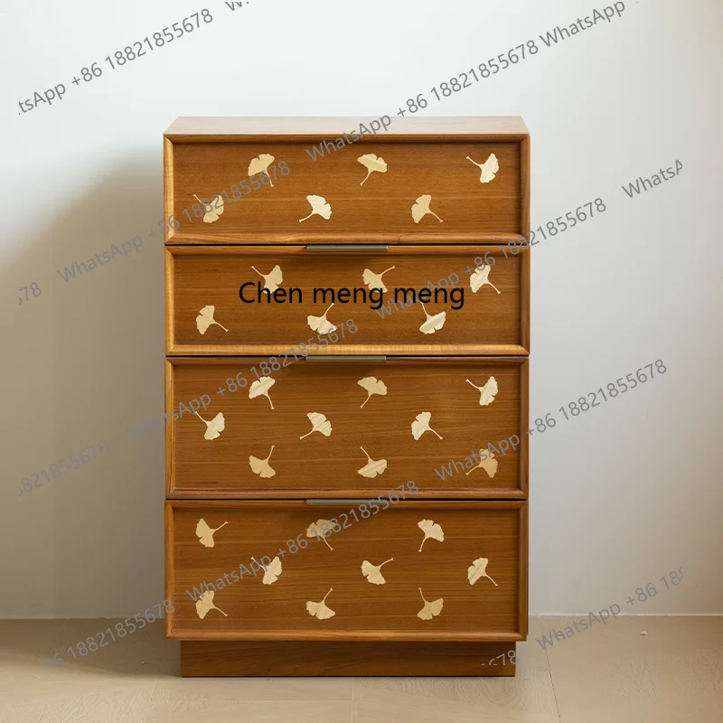 

Chest entrance Solid wood French medieval multi-functional combination storage locker