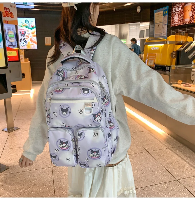 Sanrio New Clow M Backpack Simple Cute Fashion Backpack Student Large Capacity Decompression Schoolbag