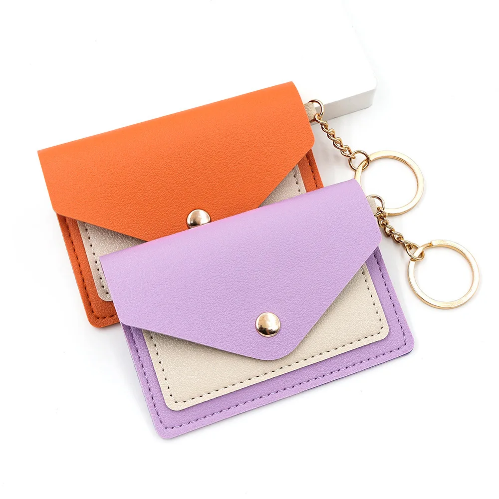 

New Niche Minimalist Envelope Bag Creative Candy Color Student Small Holder, Zero Wallet, Meal Card, ID Card Holder