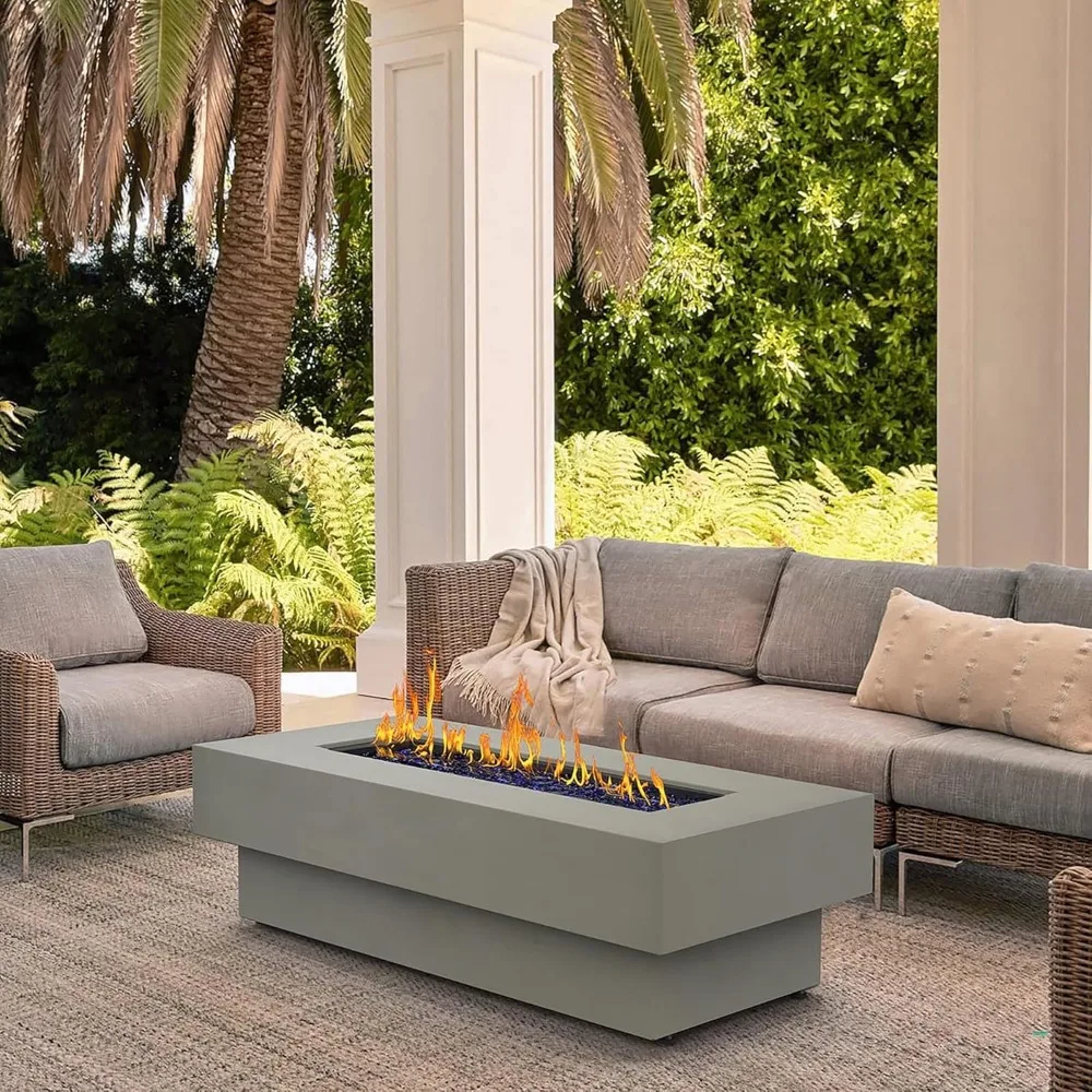 Rectangular Outdoor Fire Pit 4