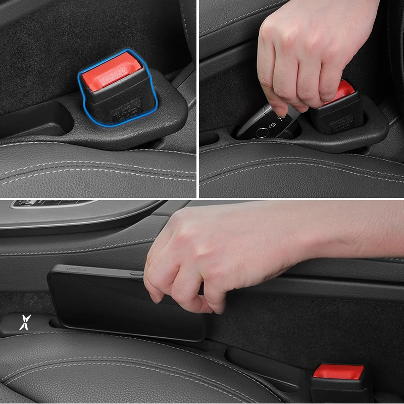 Car Seat Seam Storage Box Console Side Seam Filler Strip Accessories For Xpeng P7 G3 G3i G9 P5 X2 N5 F30 H93 Beta 2019 2020 2021 5