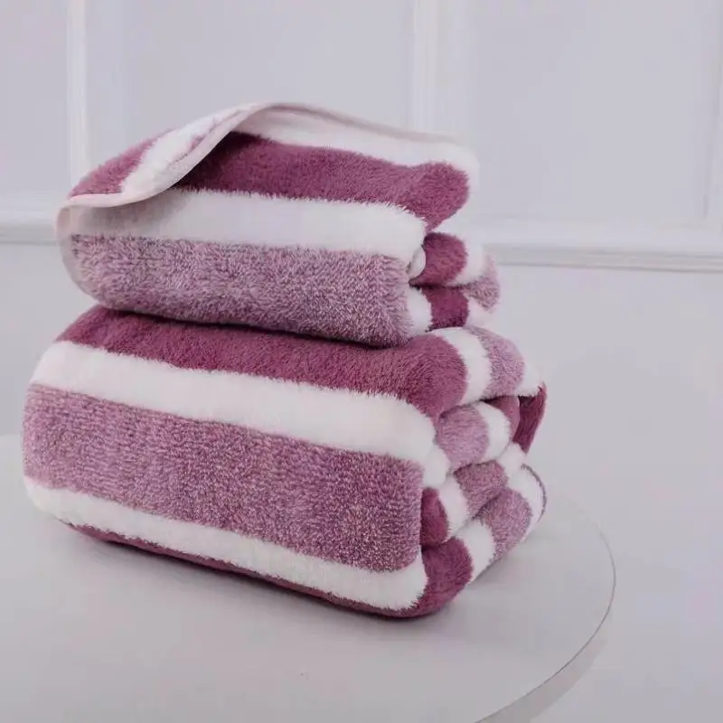 Thick Coral Fleece Beach Towels Highly Absorbent Quick Dry Durable_voghion.com