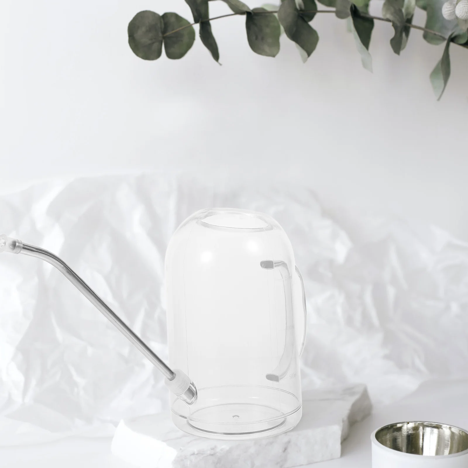 

2L Watering Can Transparent Large Capacity Long Spout Durable Plant Water Bucket Gardening Flowers