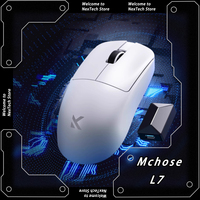 Mchose L7 Tri Mode Wireless Mouse PAW3395 Bluetooth Gaming Mouse Lightweight Low Delay E-sports Mice Customize Game Accessories
