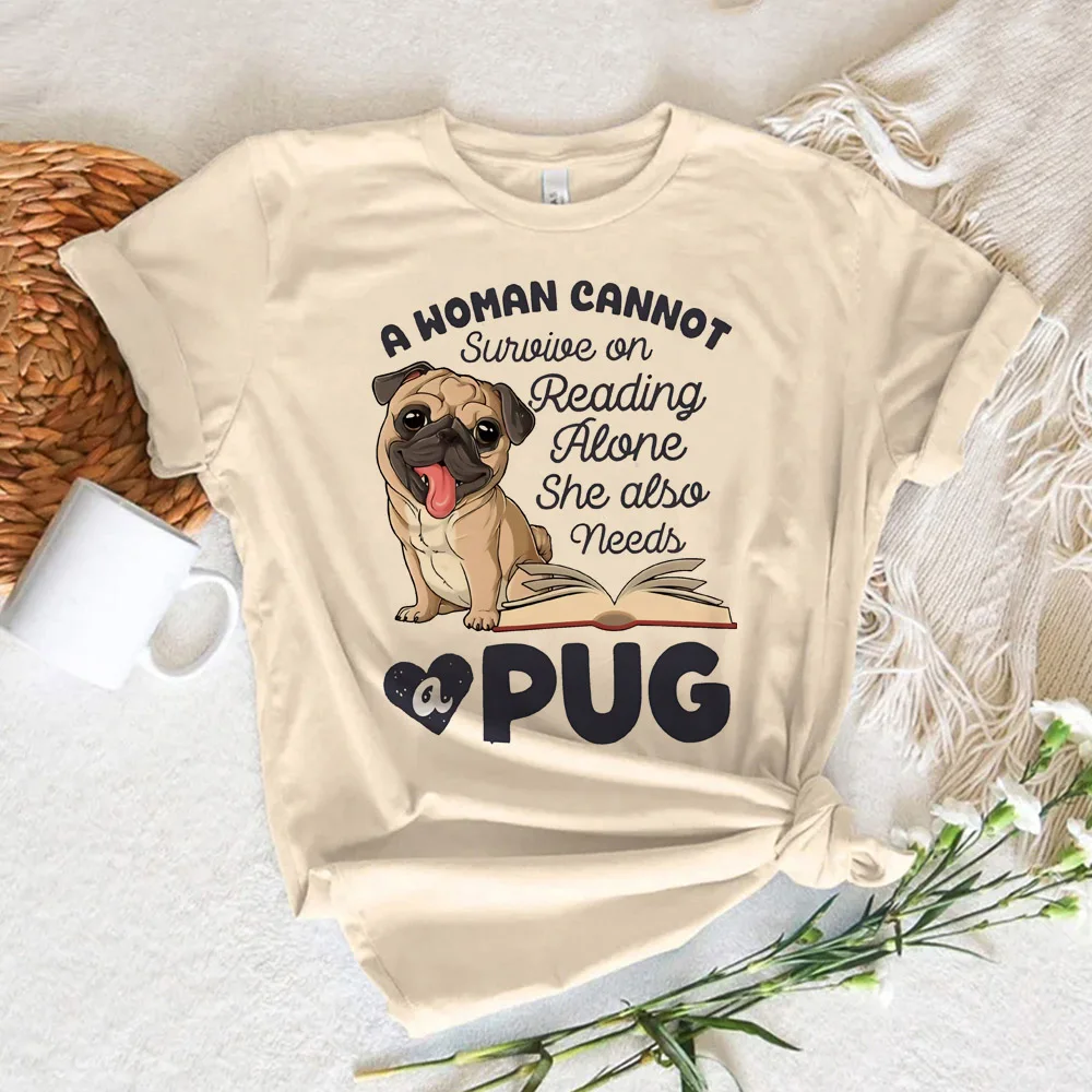 

Pug tshirt women summer Japanese anime top female comic harajuku streetwear clothes