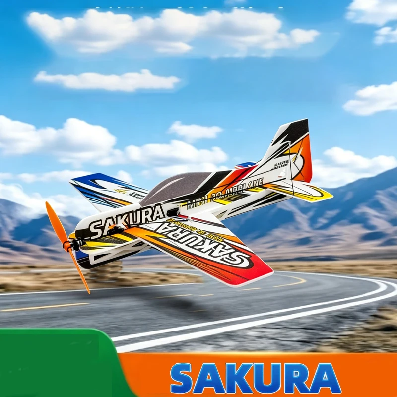 SAKURA EPP Micro 3D RC Airplane Unassembled Kit, Lightest Indoor DIY Aerobatic Model for Beginners Hobby Aircraft Building