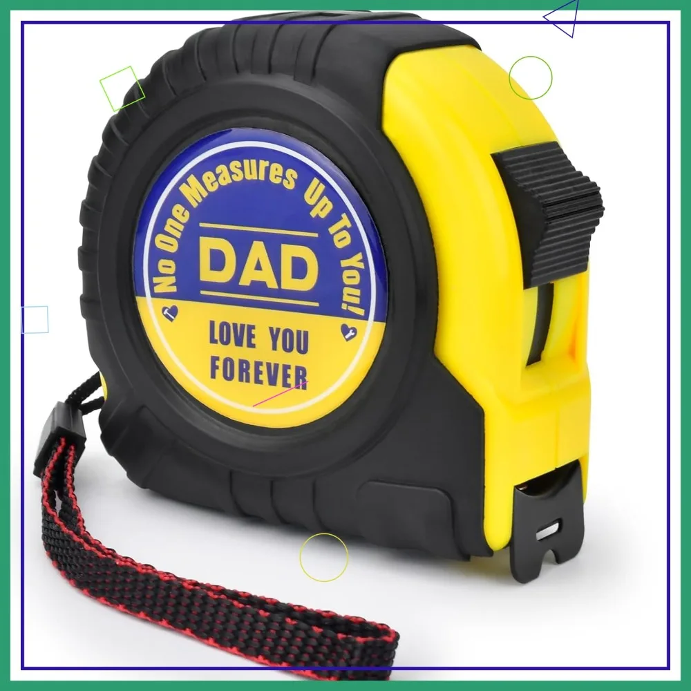 

Fathers Day Gifts for Dad - 25 ft Digital Tape Measure, Engraved Retractable Measurement Tool for Husband Birthday from Family