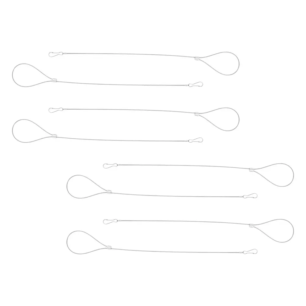 

8Pcs Stainless Steel Adjustable Gate Latch Cable Pull Safety Cord for Garden Backyard Fence Fall Prevention Decoration