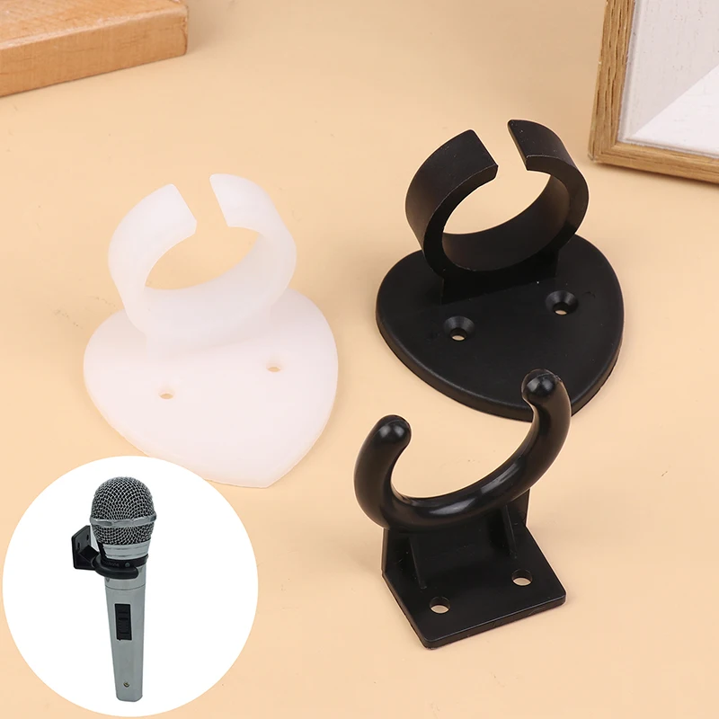 1PC Wall Mount Microphone Hook Holder Microphone Hanger Universal Clip Stand Microphone Fixed Holder