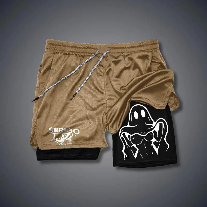 

Cross-Border Hot-Selling Summer Shorts for Men and Women, Fashionable Printed Double-Layer Breathable Sports Casual Shorts