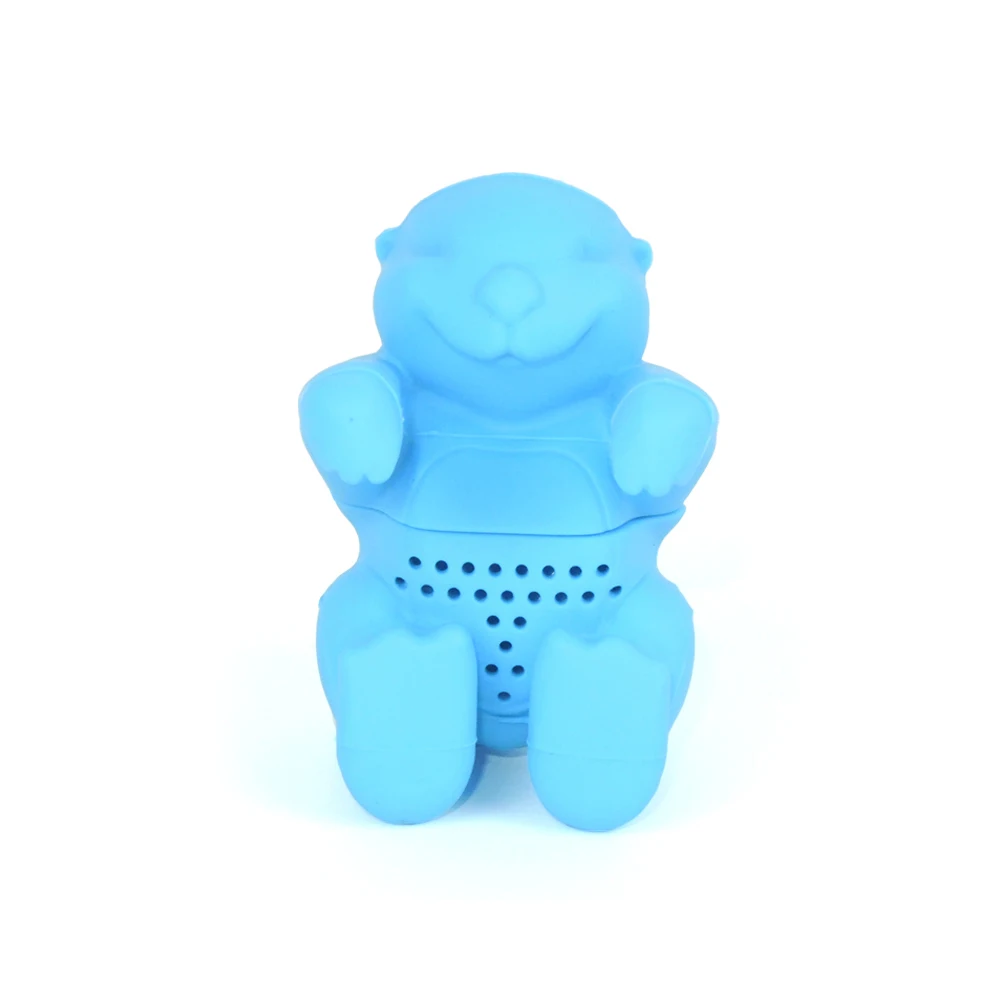 

Food Grade Silicone Otter Shape Infuser Filter Reusable 3D Animal Strainer for Loose Clean Cute Cartoon Design