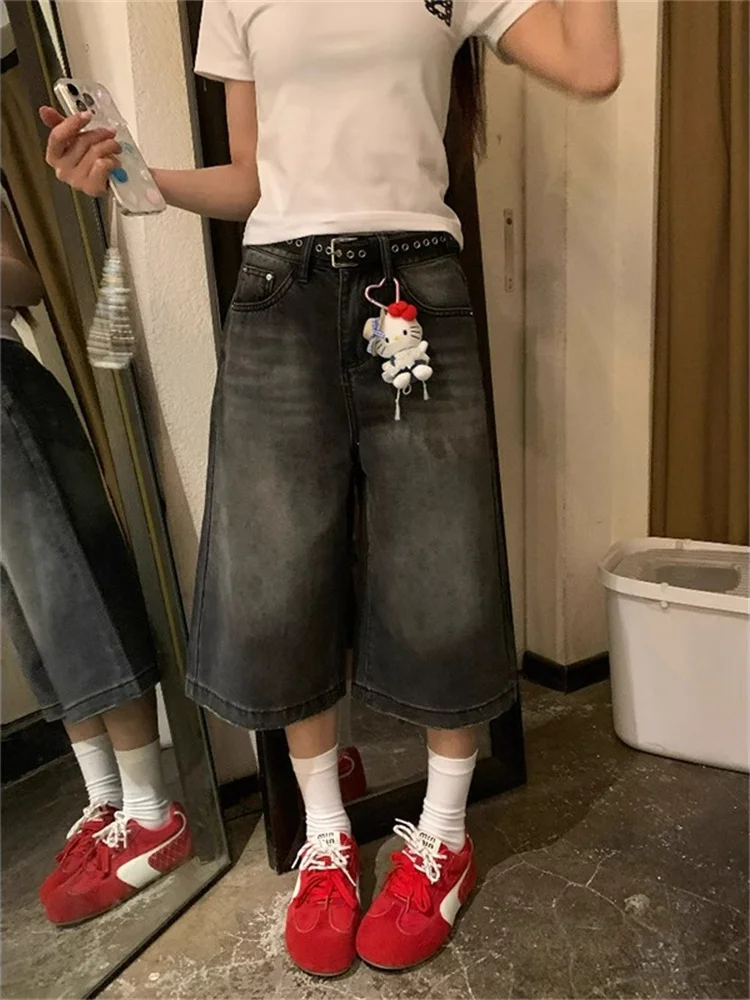 

Большие размеры, свободные прямые джинсы с высокой талией, женские модные осенние новые удобные широкие брюки