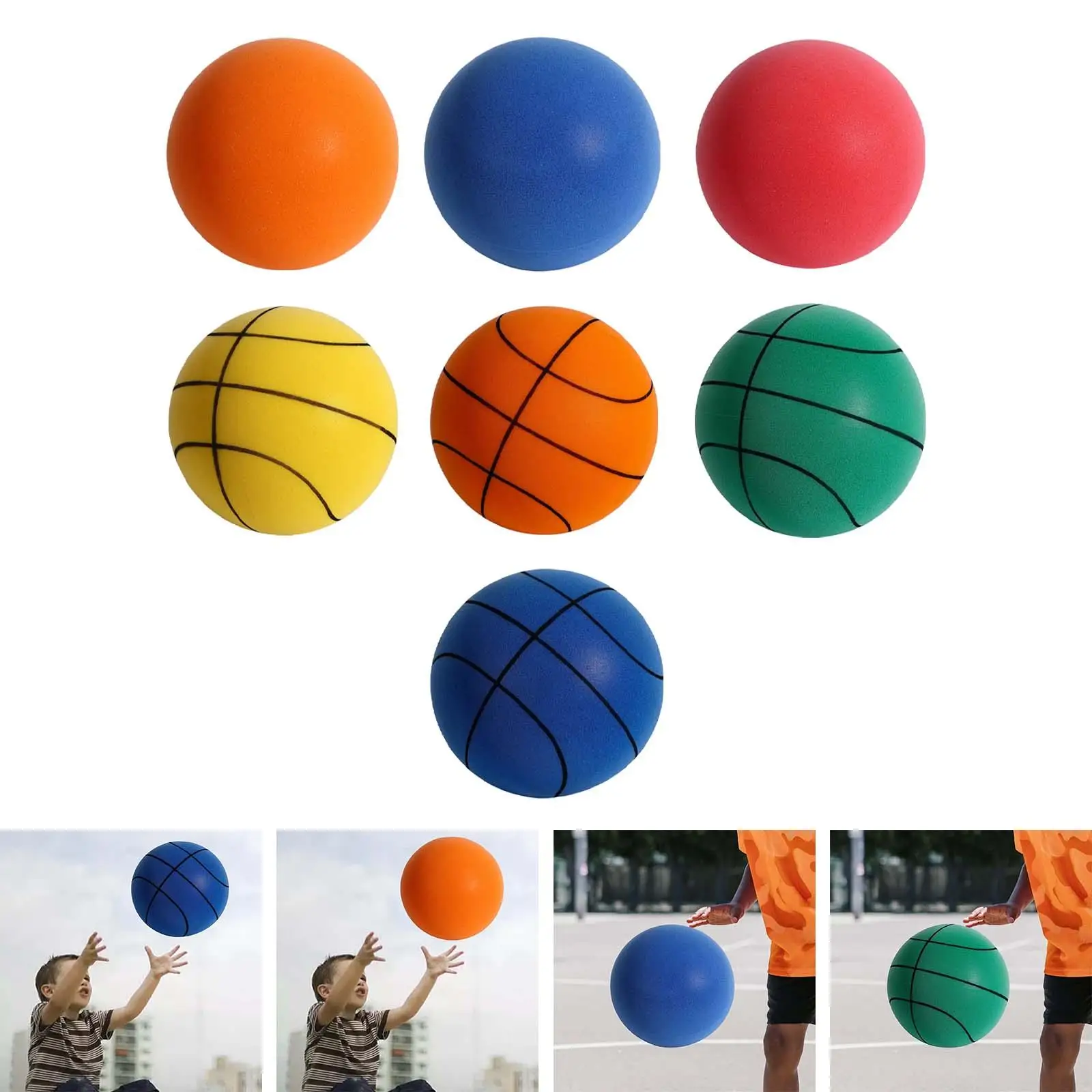 Kids Toys Ball Sensory Ball Outdoor Indoor Activities Silent Ball Toy for New