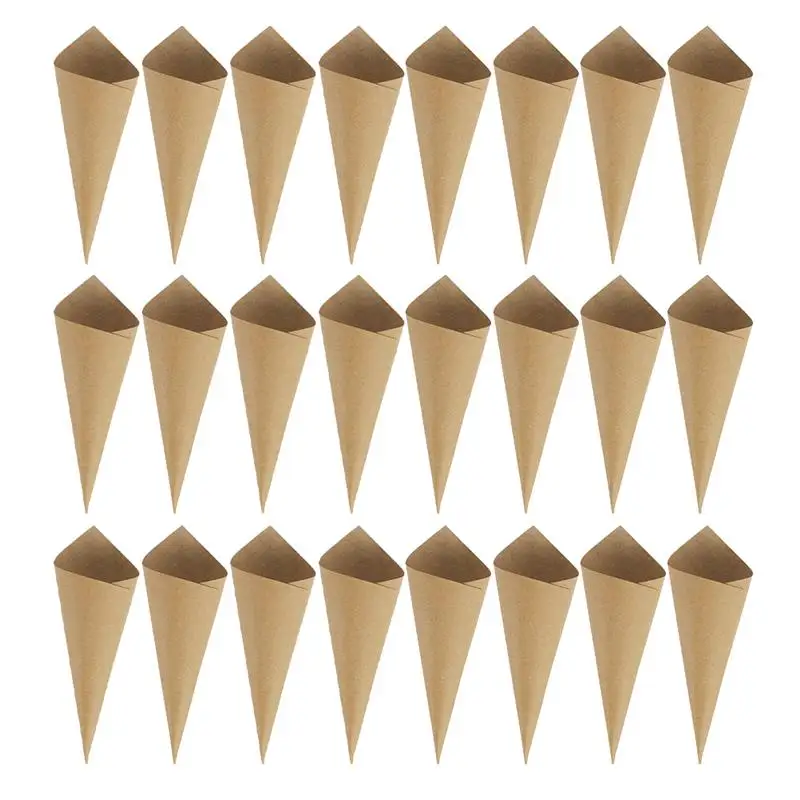 

120pcs Wedding Confetti Petal Kraft Paper Flower Cones Confetti Cones Favor Gifts Paper Flower Cones Confetti Cones Favor Gifts