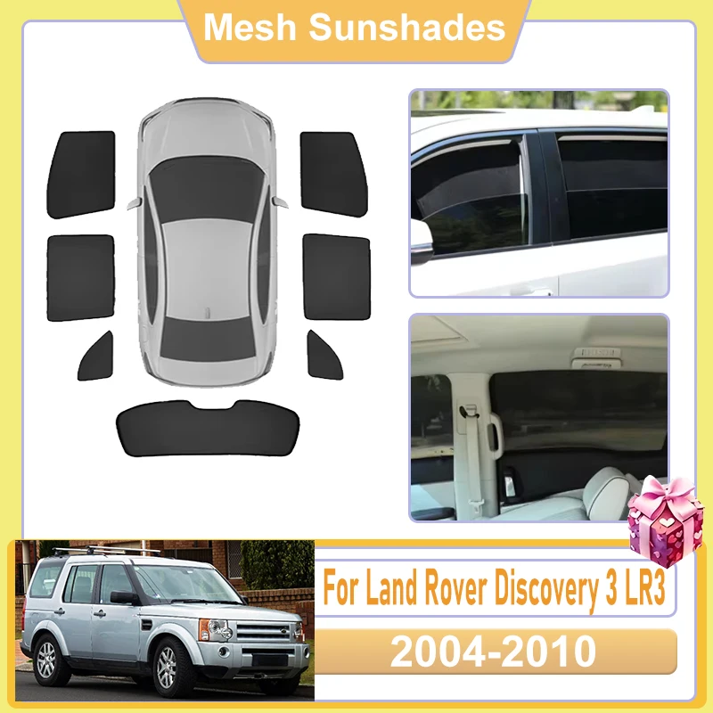 

For Land Rover Discovery 3 LR3 Accessories 2004-2010 Car Window Screen Sun Shades Cover Mesh light Shield Heat Net UV Protector