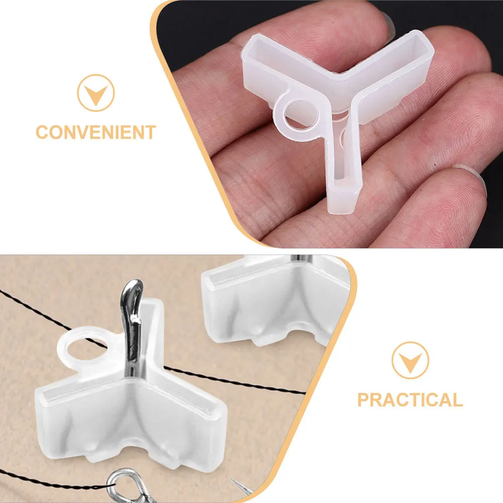 100 قطعة غطاء أمان حامي خطاف ثلاثي يغطي أحجام متنوعة خفيفة الوزن دائم هوك الحرس المضادة للخدش الصيد إغراء الأغطية #5