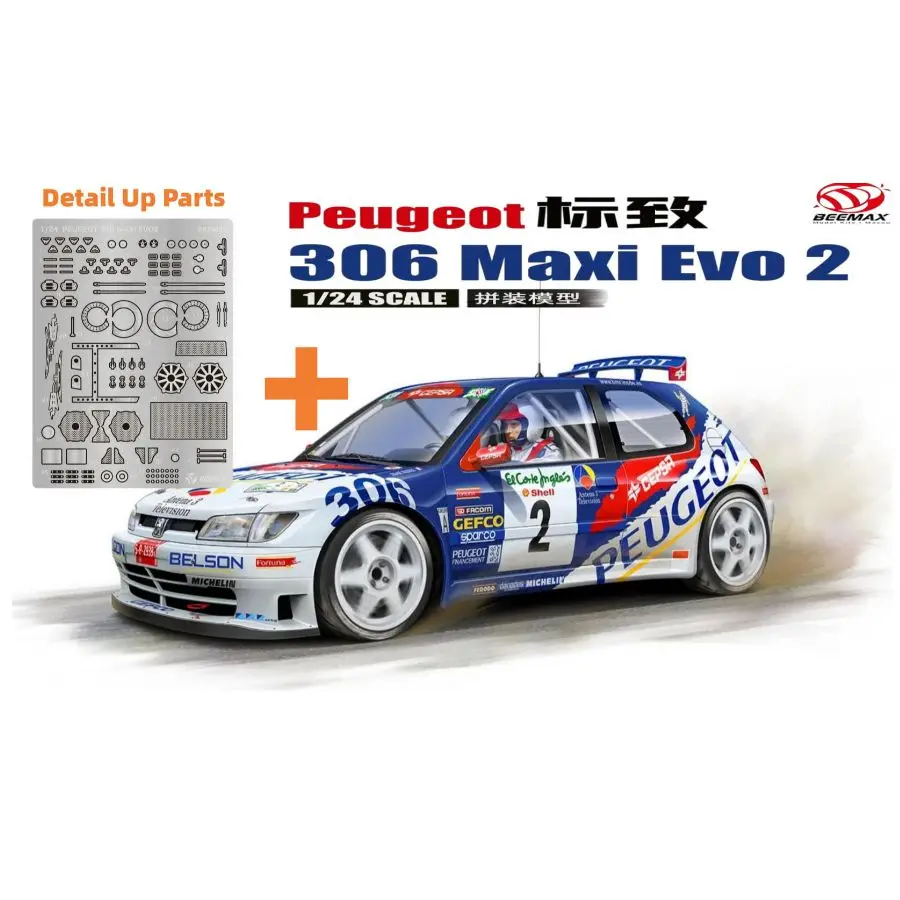 beemax-bx24052-1-24-306-maxi-evo2-1998-rallye-kit-de-voiture-modele-reduit-et-pieces-de-detail