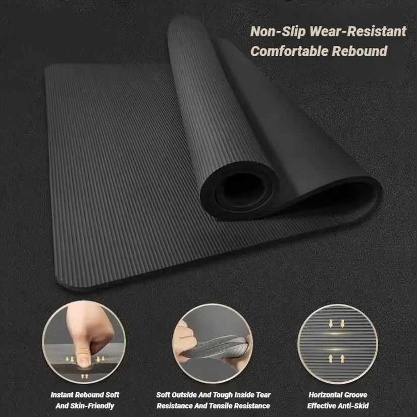 Set Dua Bagian Matras Yoga Nbr - Yoga Fitness Mat ulasan dan harga