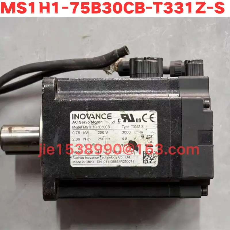 Used Servo motor MS1H1-75B30CB-T331Z-S Normal Function Tested OK